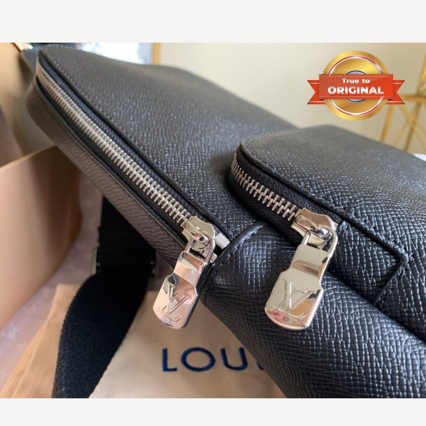 [True-to-ORIGINAL] Louis Vuitton Avenue Sling Bag Black For Women 12.2in/31cm